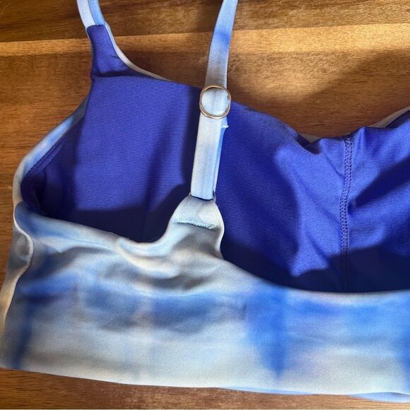 Athleta Blue Tie Dye Scoop Neck Bikini Top - Picture 7 of 10